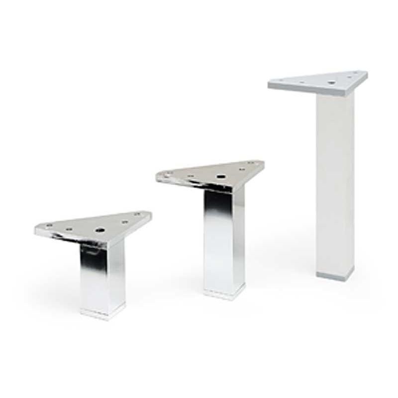 

MIBRICOPLUS Pata aluminio cromado villa c30 h120 con taco con base superior triangulo