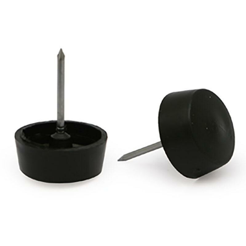 

Pata plastico negra yota d29 h19 con clavo - Mibricoplus