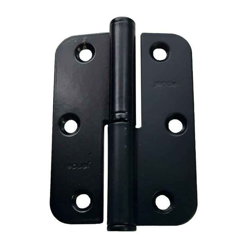 

Pernio inox canto redondo 90-65-2,5 izquierda acabado negro - Mibricoplus