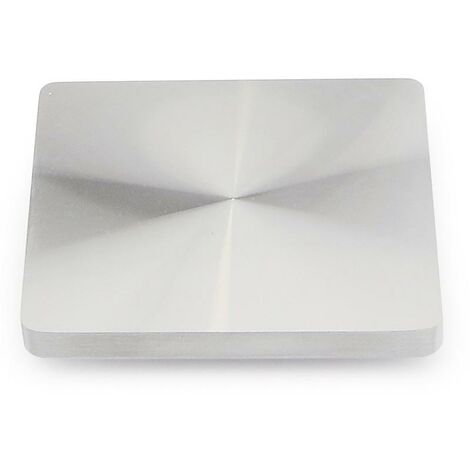 MIBRICOPLUS Placa cr para insertar con quaron para mesas de cristal de 80x80