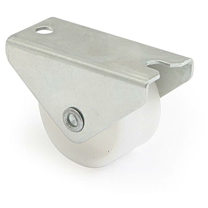 

Rueda fija ciclo a/plast ø30 h32 p/nido- soporte zincado. aro plastico blanco. - Mibricoplus