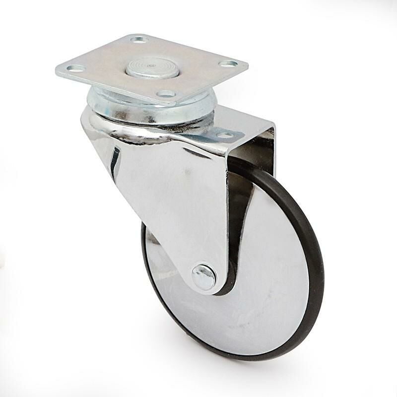 

Rueda giratoria irony aro de goma ø75 h101 plástico metal - Mibricoplus