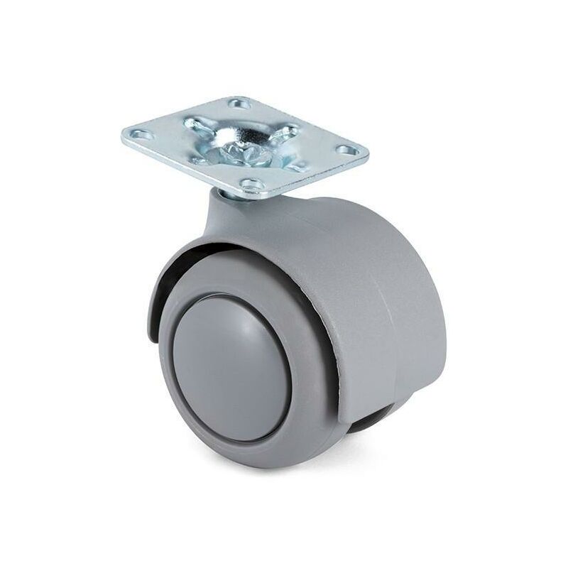 

Rueda giratoria onixa aro de goma ø50 gris plástico - Mibricoplus
