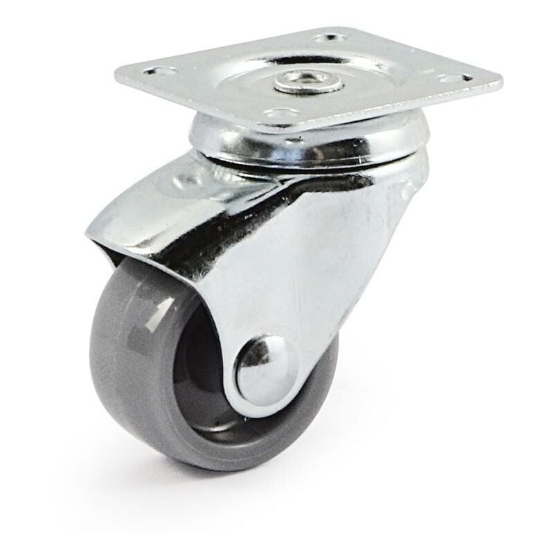 

Rueda giratoria roda a/plast.gris ø40 plástico zincado - Mibricoplus