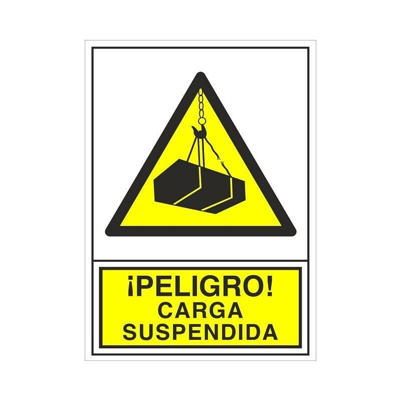 

Señal 388 plast.490x345carga suspendida ­peligro! carga suspendida - Mibricoplus