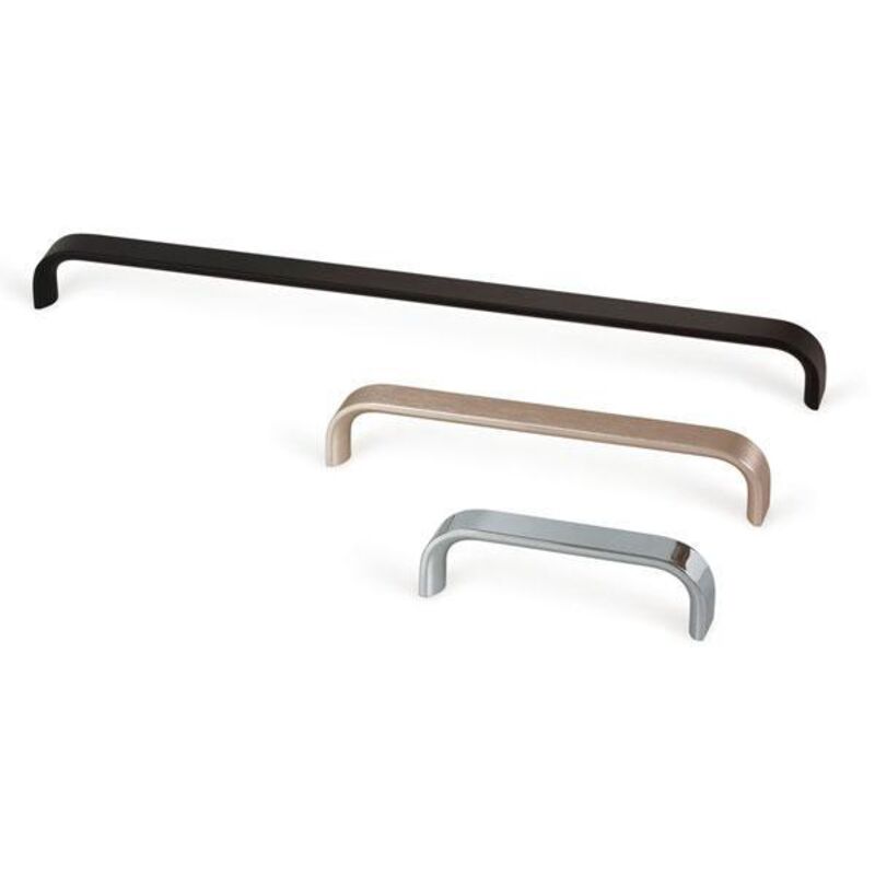 Viefe - tirador aluminio sense mini acabado efecto inox dist. agujero dist. 96mm.