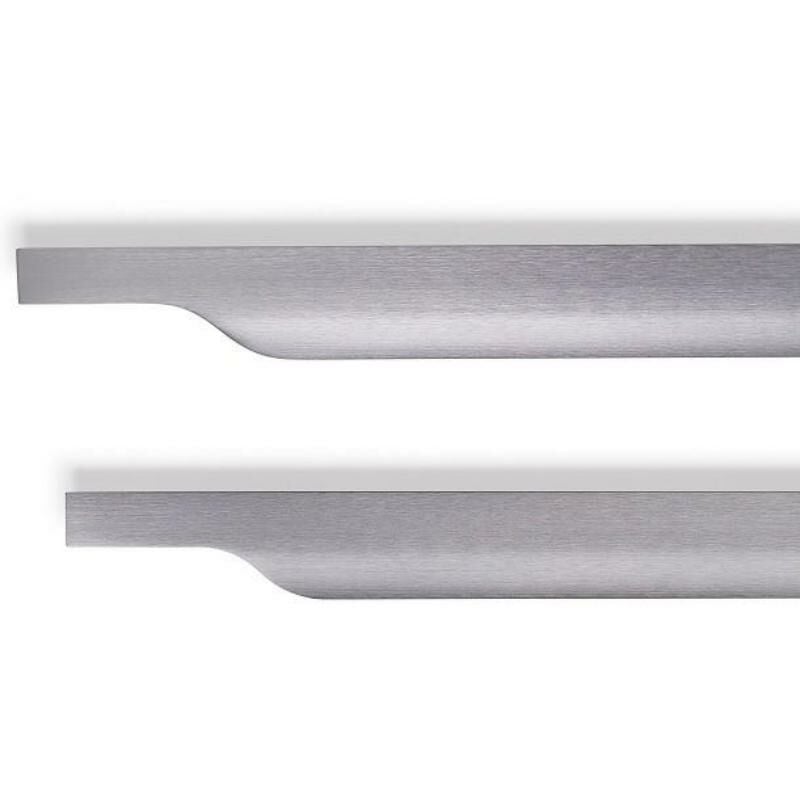 

Tirador embutir vector gris cepillado largo long. 447mm. - Mibricoplus