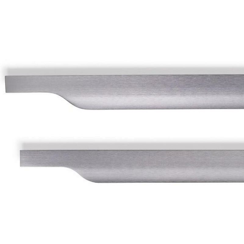 

Tirador embutir vector gris cepillado largo long. 697mm. - Mibricoplus