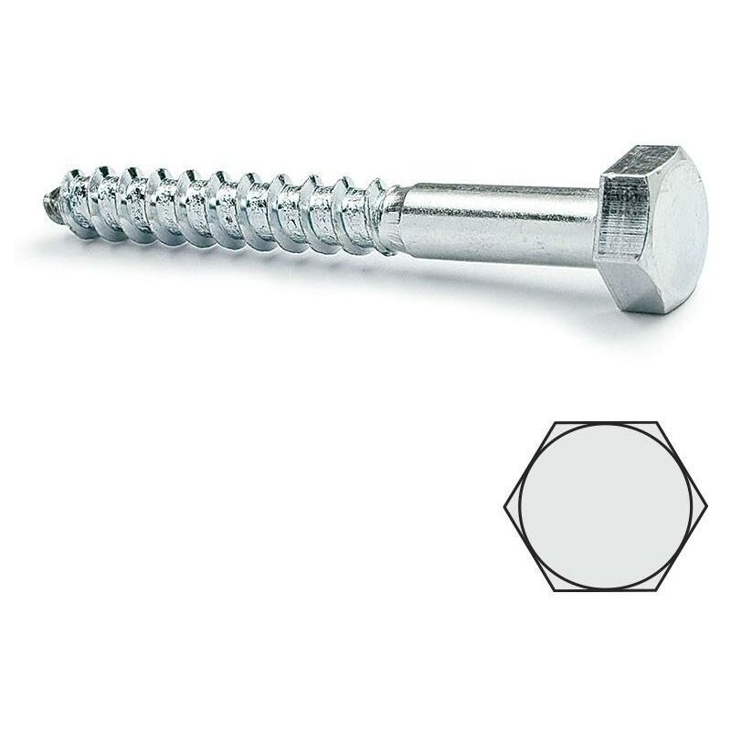 

Tirafondo cabeza hexagonal din 571 zincado 5-30 largo 120mm diámetro 8mm - Mibricoplus