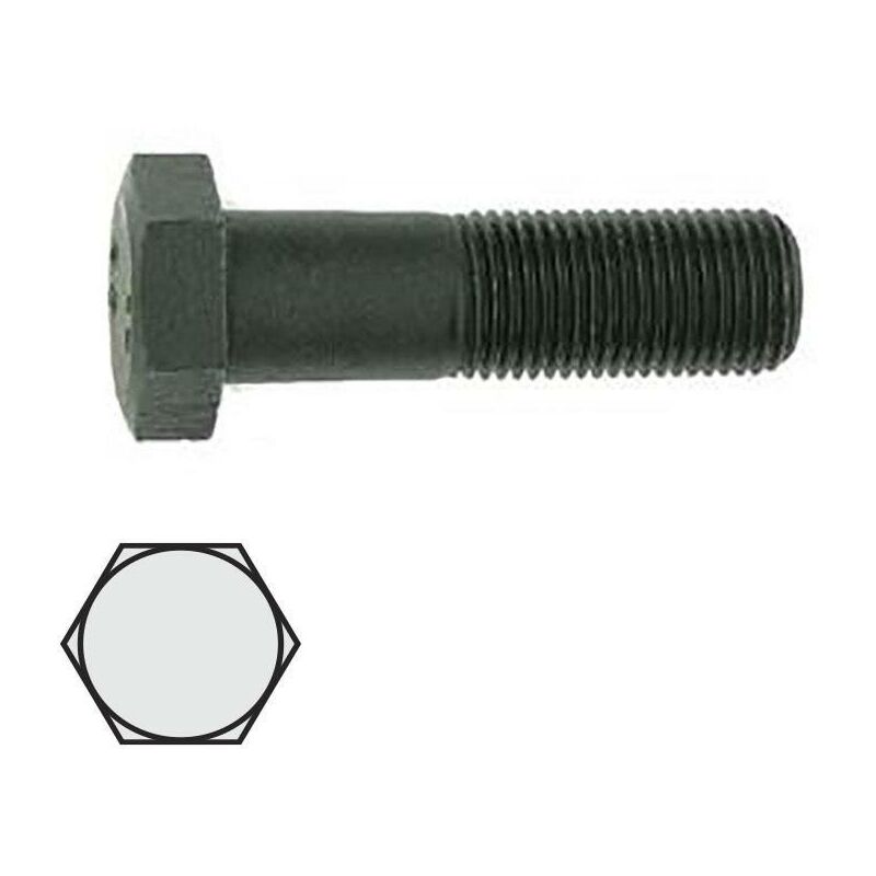 

Tornillo cabeza hexagonal din 931 calidad 8.8 negro largo 130mm metrica m-22 - Mibricoplus