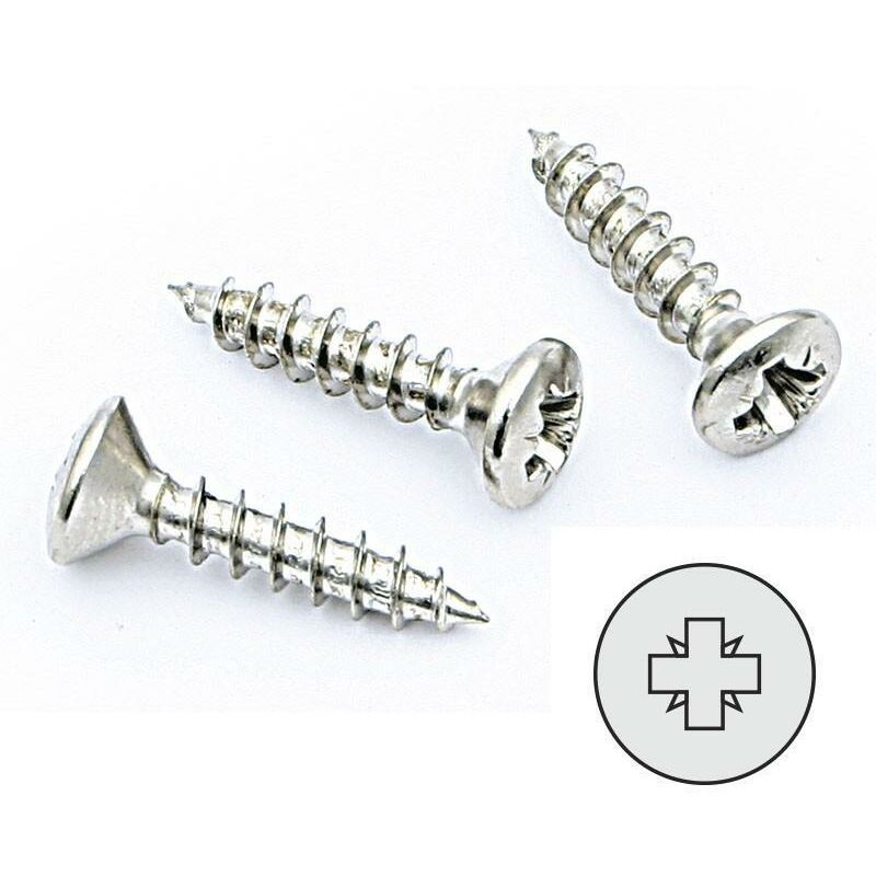 

Tornillo rosca madera cabeza gota-sebo p largo 17mm diámetro 3.5mm (caja 100) - Mibricoplus