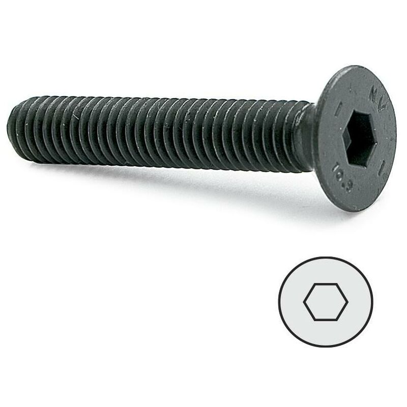 

Tornillo rosca metal allen din 7991 negr largo 50nm metrica m-5 - Mibricoplus