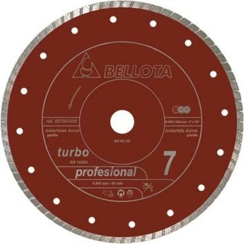 

bellota disco 50705-230x22.2x7.0mm diam.laser pro7 granito turbo - Mibricotienda