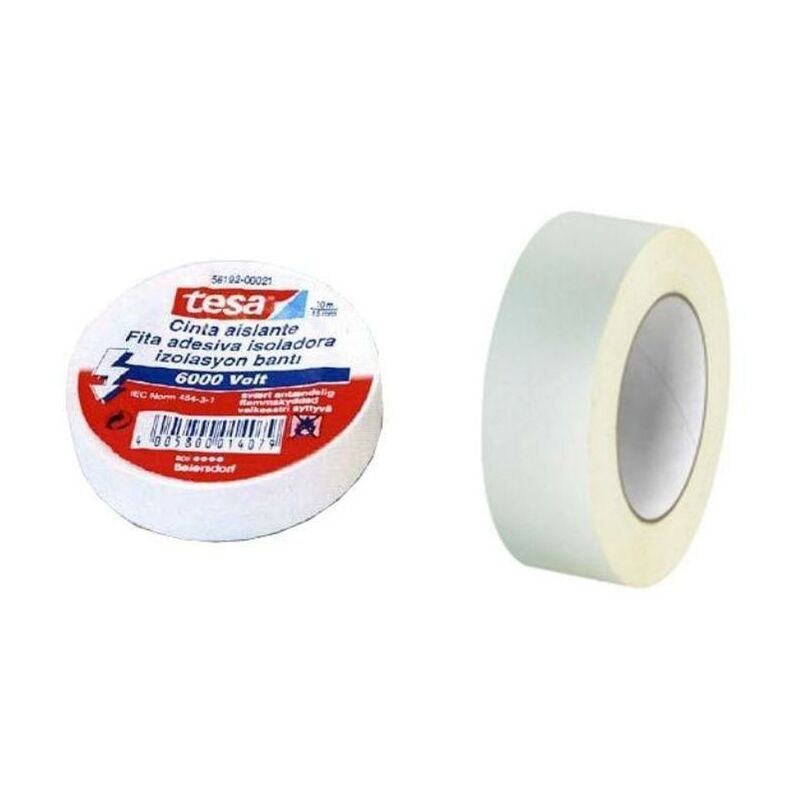 

Mibricotienda - cinta aislante tesa 53988 25 mt x25 mm blanca homologada rollo (caja 8 unidades)