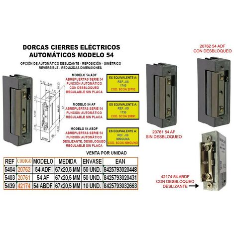 Abrepuertas eléctrico DORCAS 23N