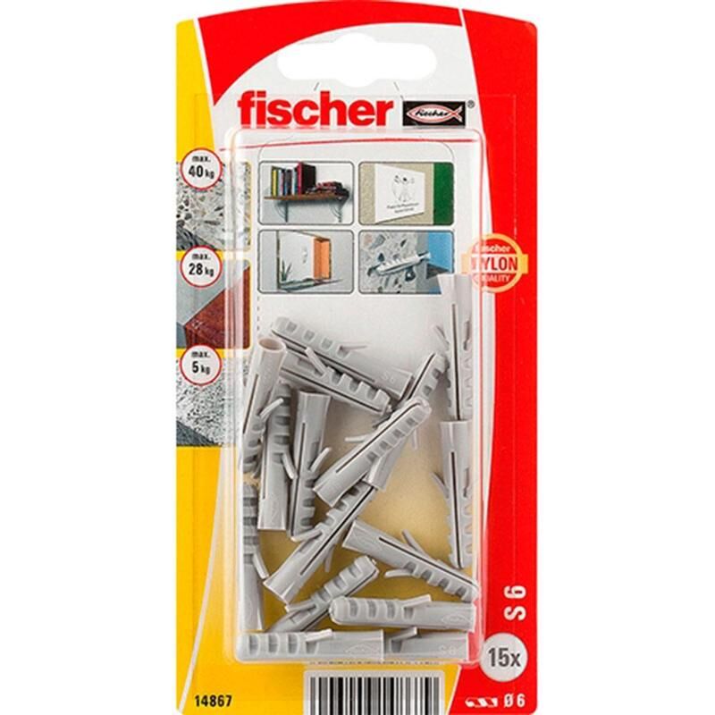 

fischer blister kp tacos s 6 kp 14867 (caja 10 unidades) - Mibricotienda
