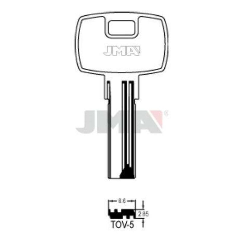 

llaves jma seguridad alpaca mod tov-5 (baton) (caja 10 unidades) - Mibricotienda