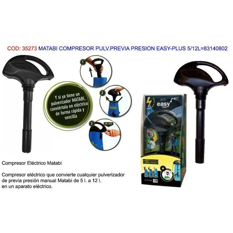 

matabi compresor pulv.previa presion easy-plus 5-12l 83140802 - Mibricotienda