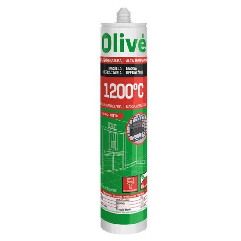 

olive masilla refractaria 1200 ºc 300 ml negra - Mibricotienda