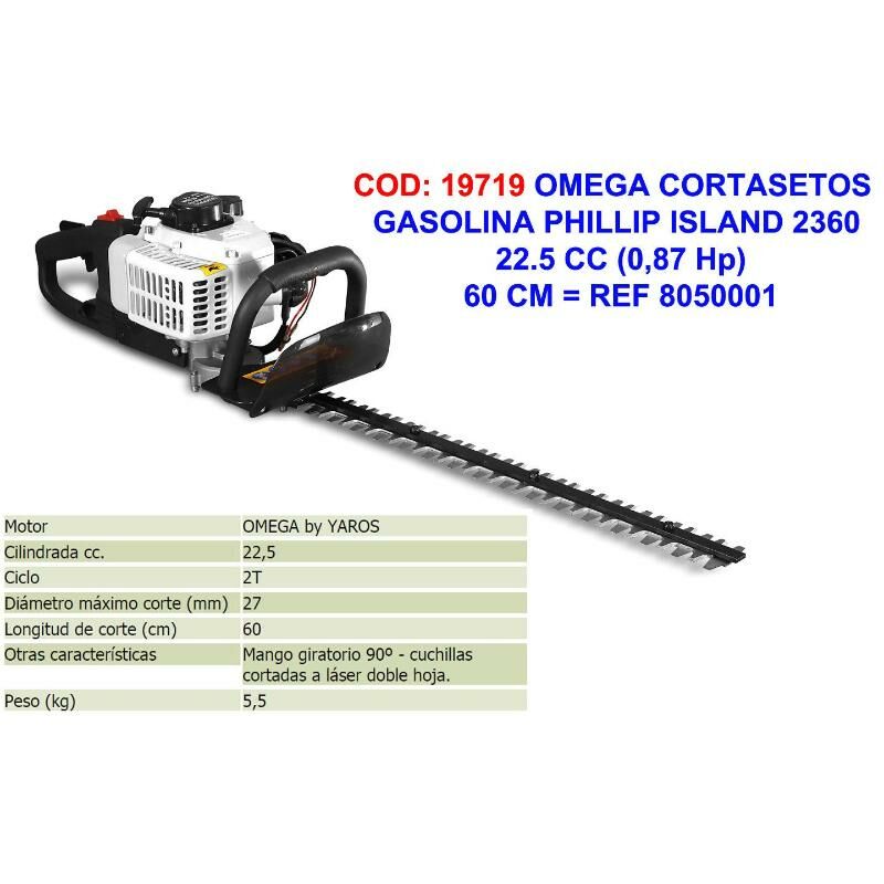 

MIBRICOTIENDA omega cortasetos gasolina phillipisland 2360 22,5cc 60cm 8050296