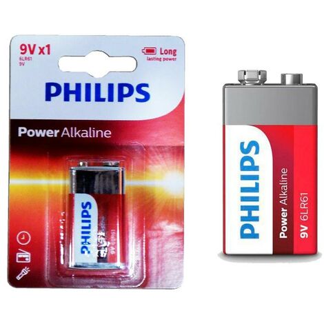 Philips 6LR61P1B/10 - Pile alcaline 6LR61 POWER ALKALINE 9V
