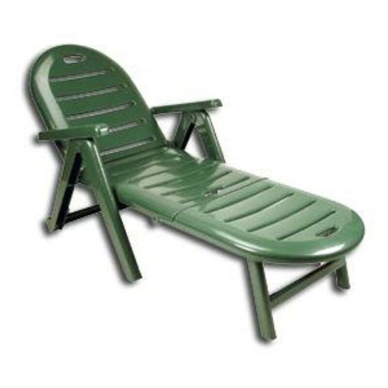 

playa tumbona caiman 84x74x19 cm sin cojin verde 42583 - Mibricotienda