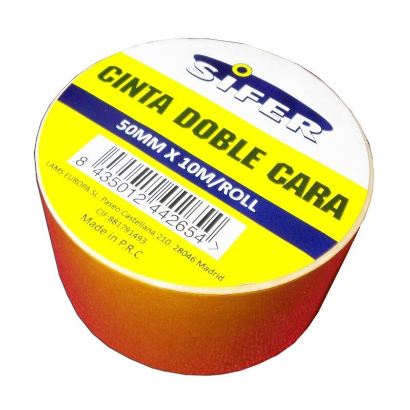 

sifer cinta doble cara pp vainilla 50mm x 10 m-roll ref.3195 - Mibricotienda