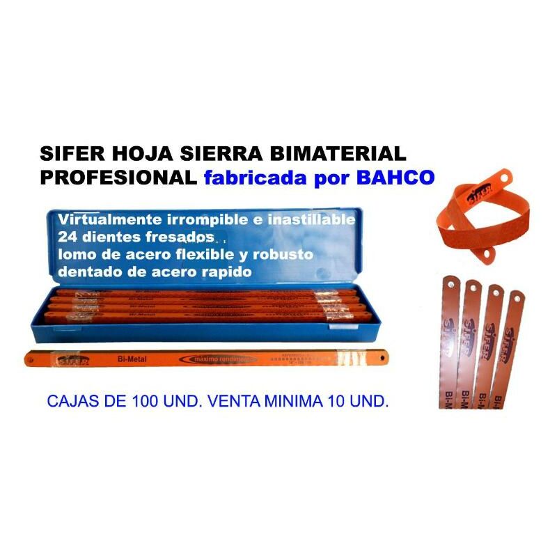 

sifer hoja sierra bimetal-1224-300-24-100 sandflex (caja 10 unidades) - Mibricotienda