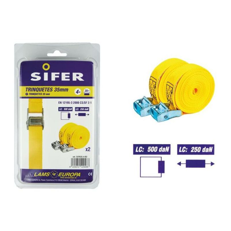 

sifer ponsa trinquete 35 mm 4 m (2 und) sitr35-4-b2 - Mibricotienda