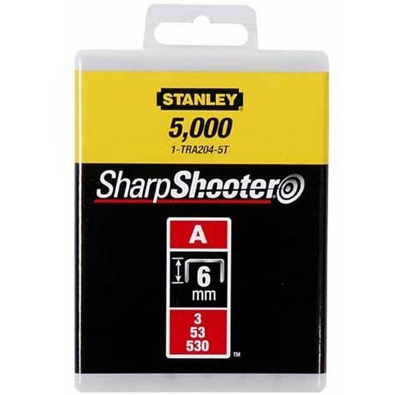 

1-TRA204-5T - Grapas tipo a 553530 6 mm - 5000 u. - Stanley