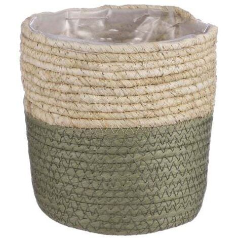 Mica Aufbewahrungskorb Rachel rund grün 16 x 16 cm Deko-Accessoires