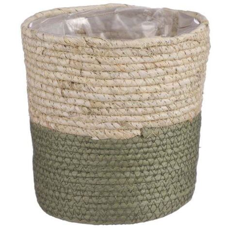 Mica Aufbewahrungskorb Rachel rund grün 18 x 18 cm Deko-Accessoires