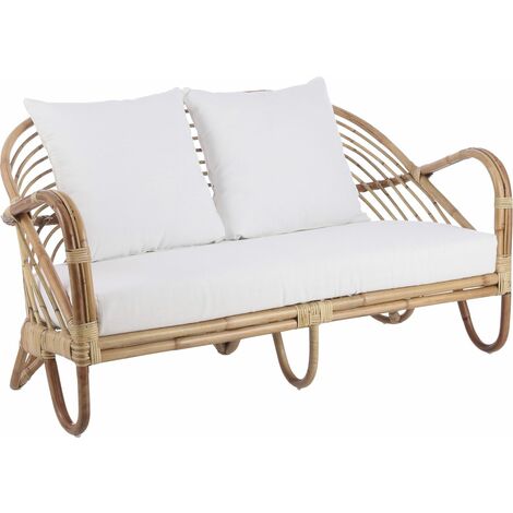 MICA DECORATIONS Mica Bank Rochester mit Kissen Holzbänke