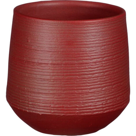 Mica Blumentopf Evora dunkelrot Terracotta Ø 16 x 15 cm Blumentopf