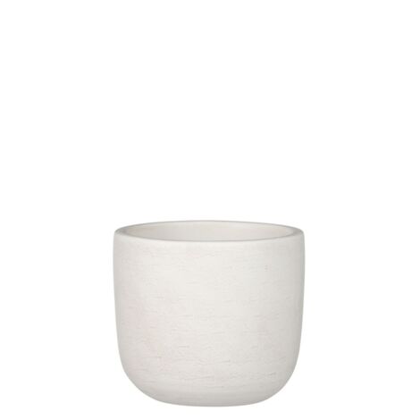 Mica Blumentopf Nora off white 16 x 17 cm