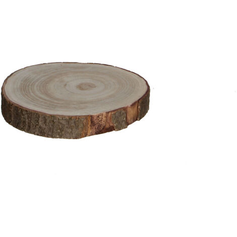 MICA Decorations 83248 Base Decorativa Tronco de Madera, 3 Cm