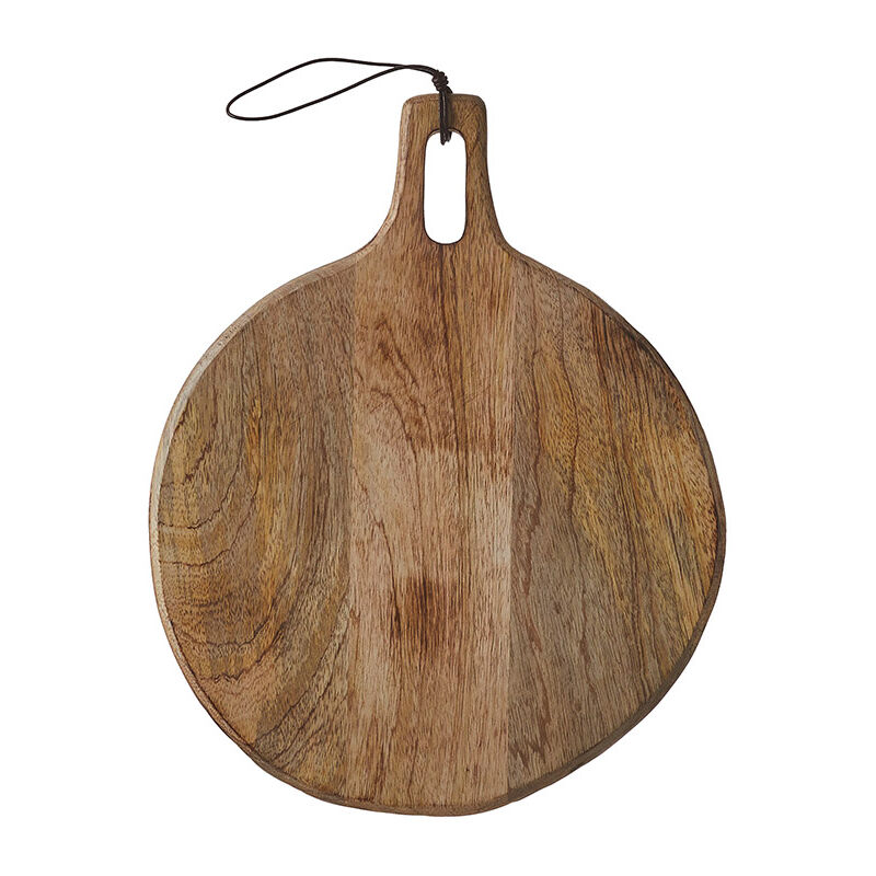 

MICA DECORATIONS Tabla de cortar redonda de madera de mango duko 35x28cm
