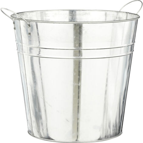 Mica Decorations Topf Joey Eisen Ø 27 x 25 cm grau Topf