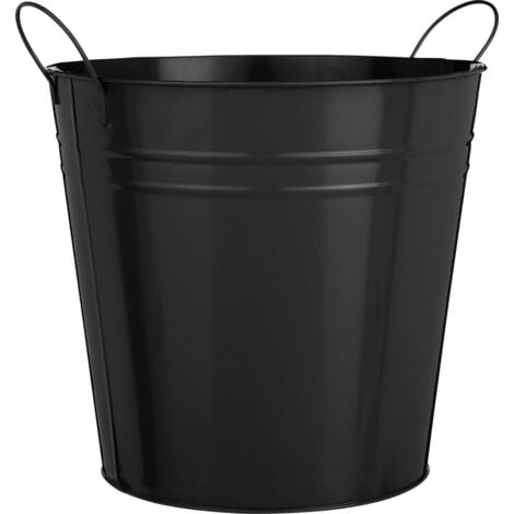 Mica Decorations Topf Joey Eisen Ø 27 x 25 cm schwarz Topf