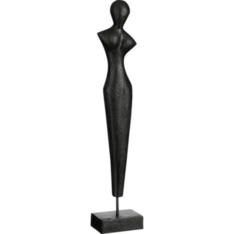 Mica Dekorationobjekt Penang schwarz Mangoholz 53 cm Skulptur