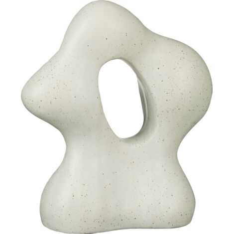 Mica Dekorationsfigur weiß Keramik 25 cm Skulptur