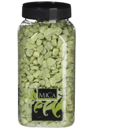Mica Dekorative Steine lime 650 ml 1 kg Dekosteine & Dekosand