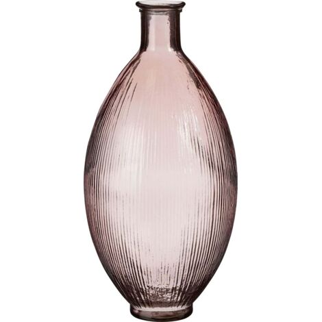 Mica Flaschenvase Firenza hellrosa Recyeltes Glas Ø 29 x 59 cm Vase