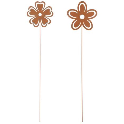 Mica Gartenstecker Blume Rost 115 cm Gartenfiguren