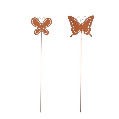 Mica Gartenstecker Schmetterling Rost 115 cm Gartenfiguren