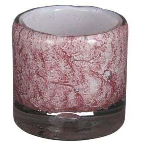 Mica Glas Vase Estelle zylinder hellrosa, 8 x 8,5 cm Deko-Accessoires