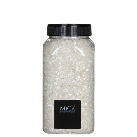 Mica Glasstein creme 2-4 mm 650 ml 1 kg Dekosteine & Dekosand