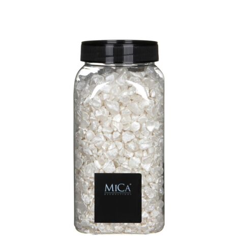 Mica Glasstein creme 4-10 mm 650 ml 1 kg Dekosteine & Dekosand