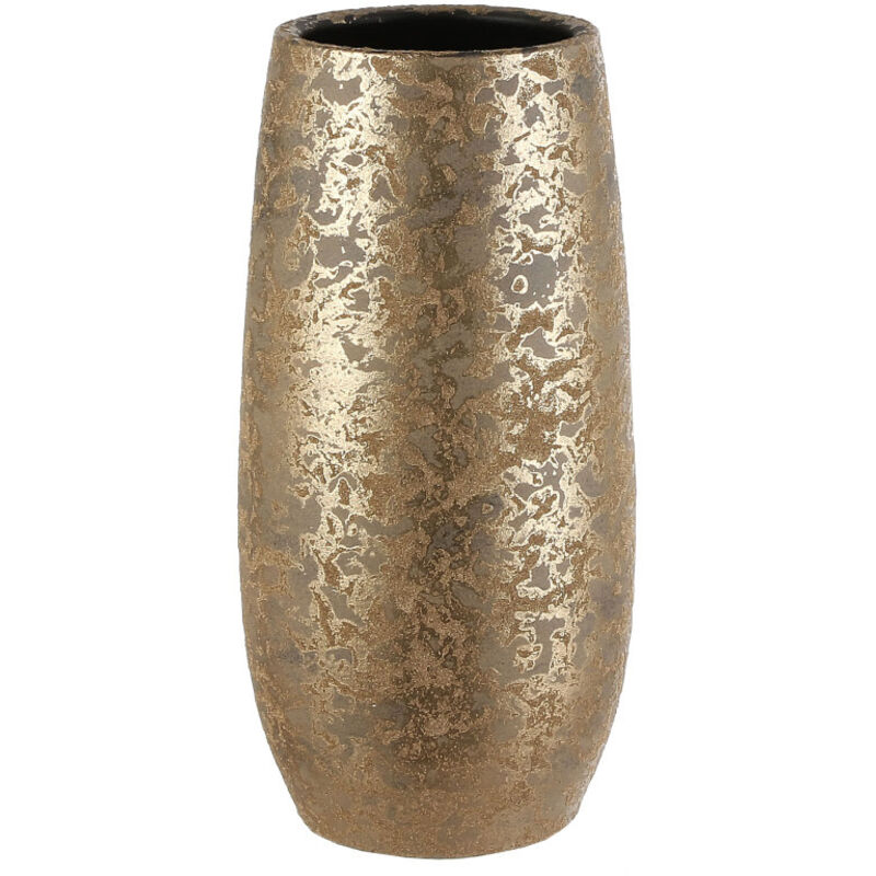 Mica Decorations Mica Glasvase Clemente Rund Ø 17, 5 X H 35 Cm Gold Dekofigur