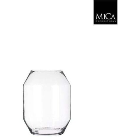 Mica Glasvase Dali transparent 25 x Ø 19 cm Glasvase